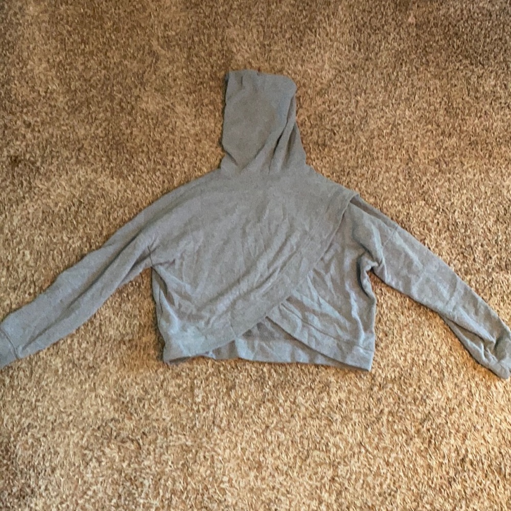 Gray  forever 21 crisscross back hoodie super comfy